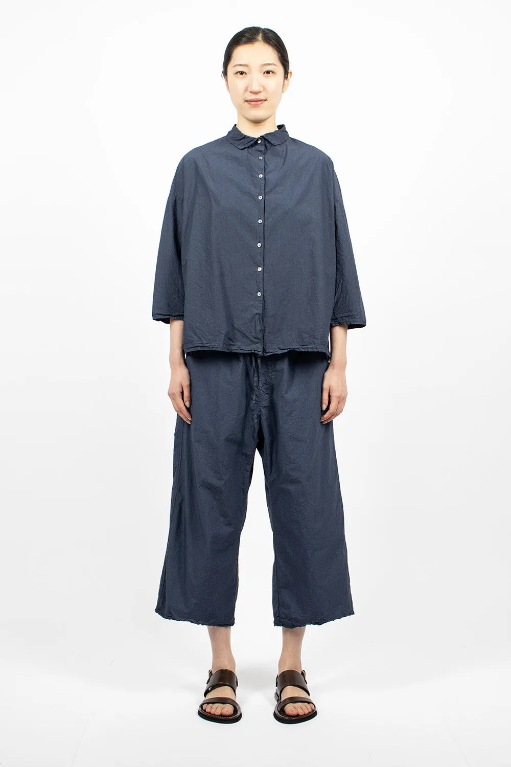 23_178 Wide&Short Trousers TC Navy