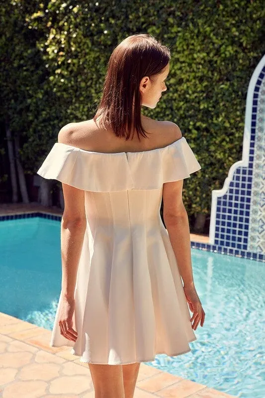 A LINE RUFFLE DRESS