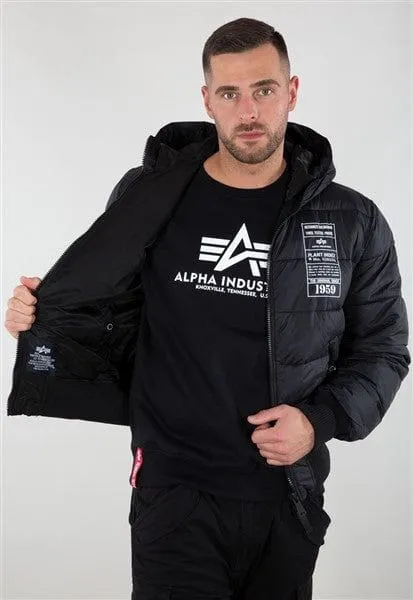 ALPHA HOODED PUFFER FD REV. JACKET