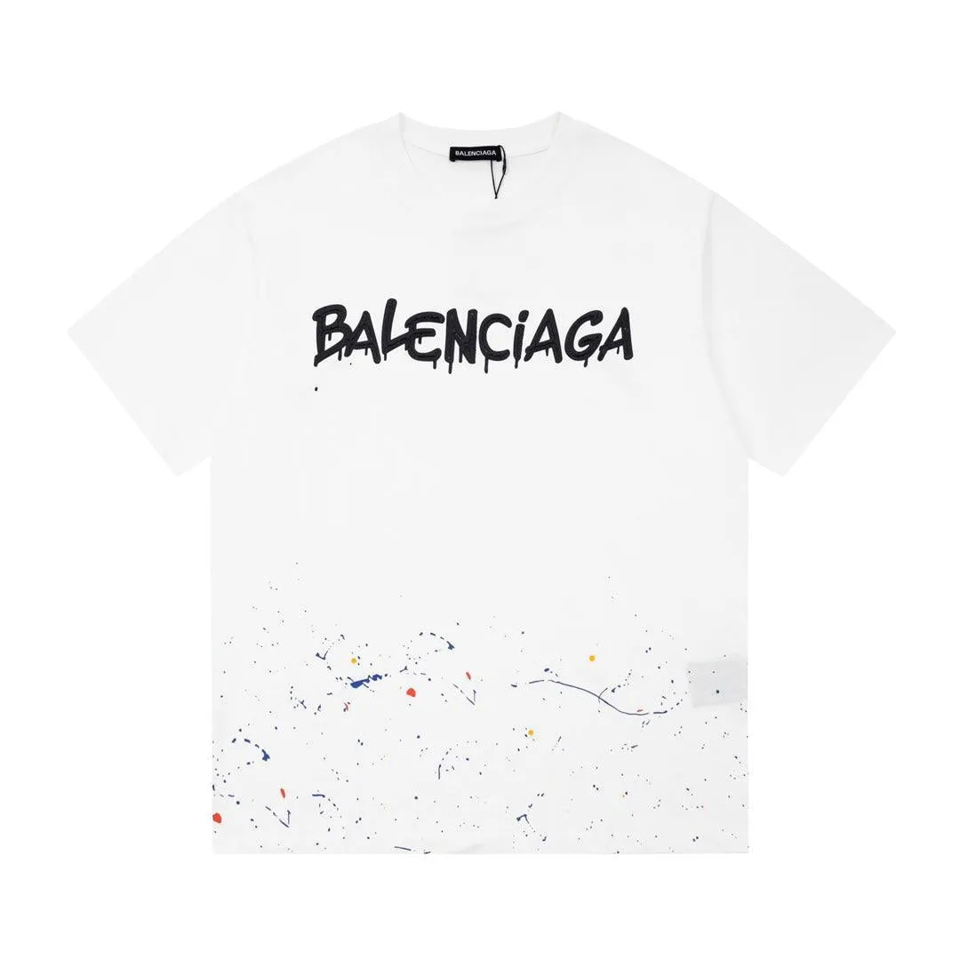 BA White Paint Splatter T-Shirt