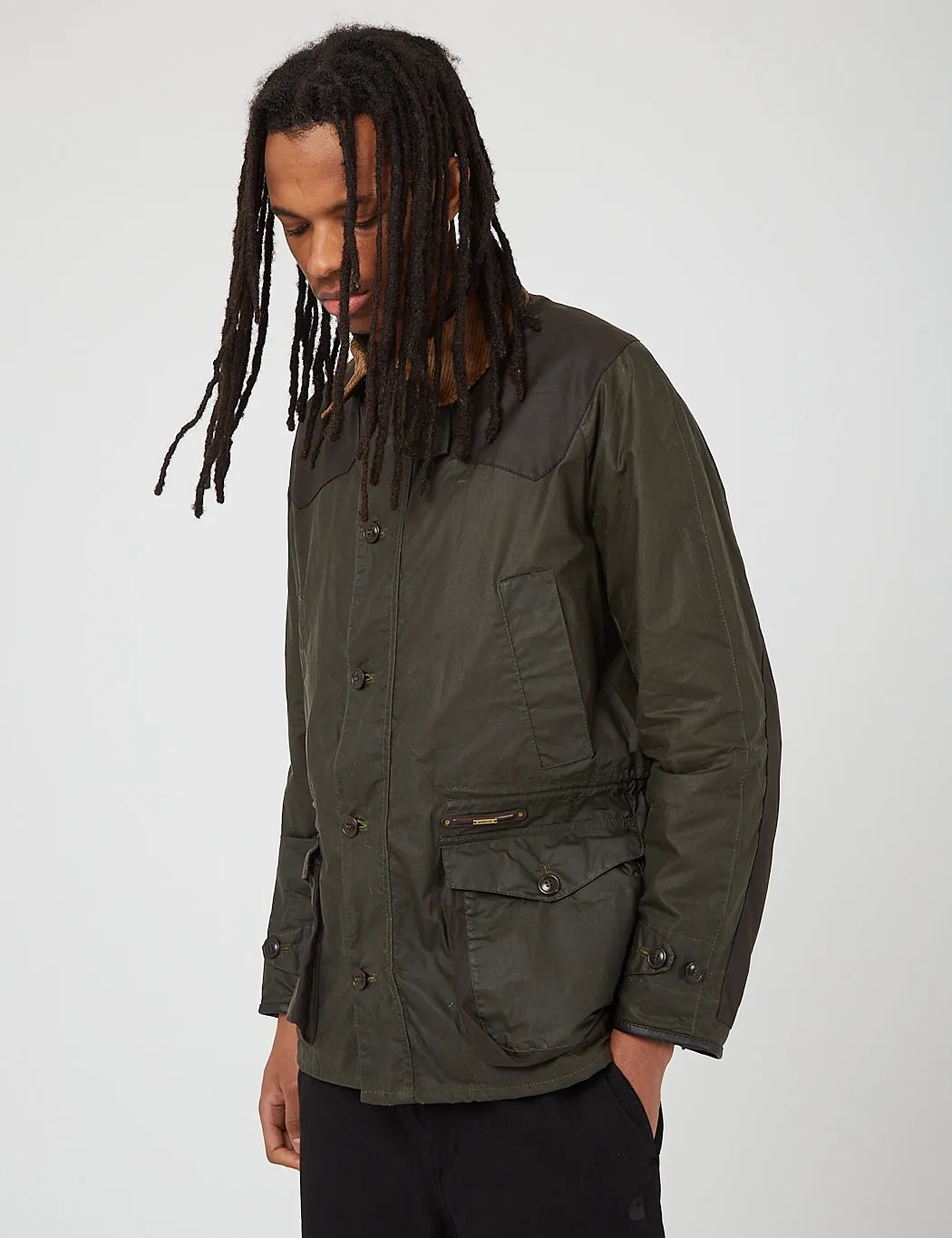 Barbour Gold Standard Oakby Wax Jacket - Olive