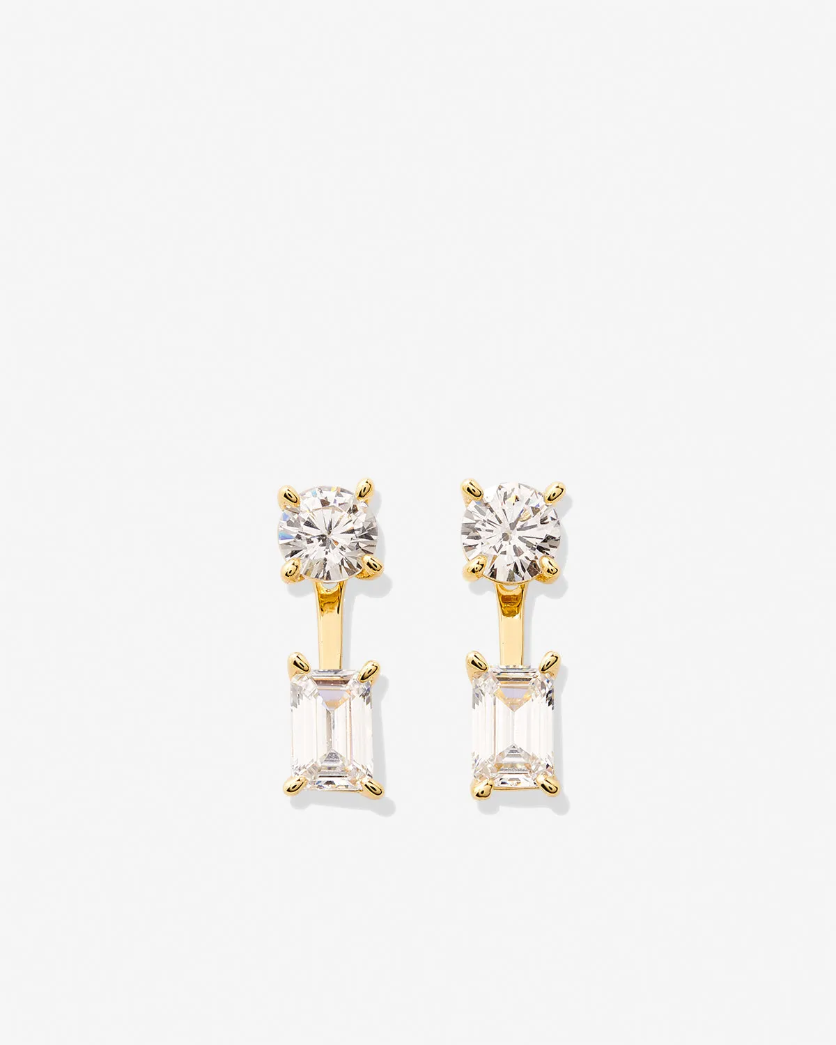 Beautifully Broken Emerald Cut Ear Jackets