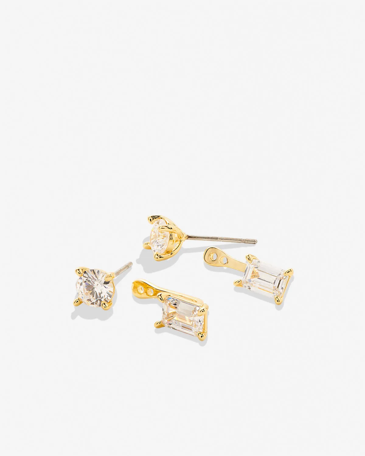 Beautifully Broken Emerald Cut Ear Jackets