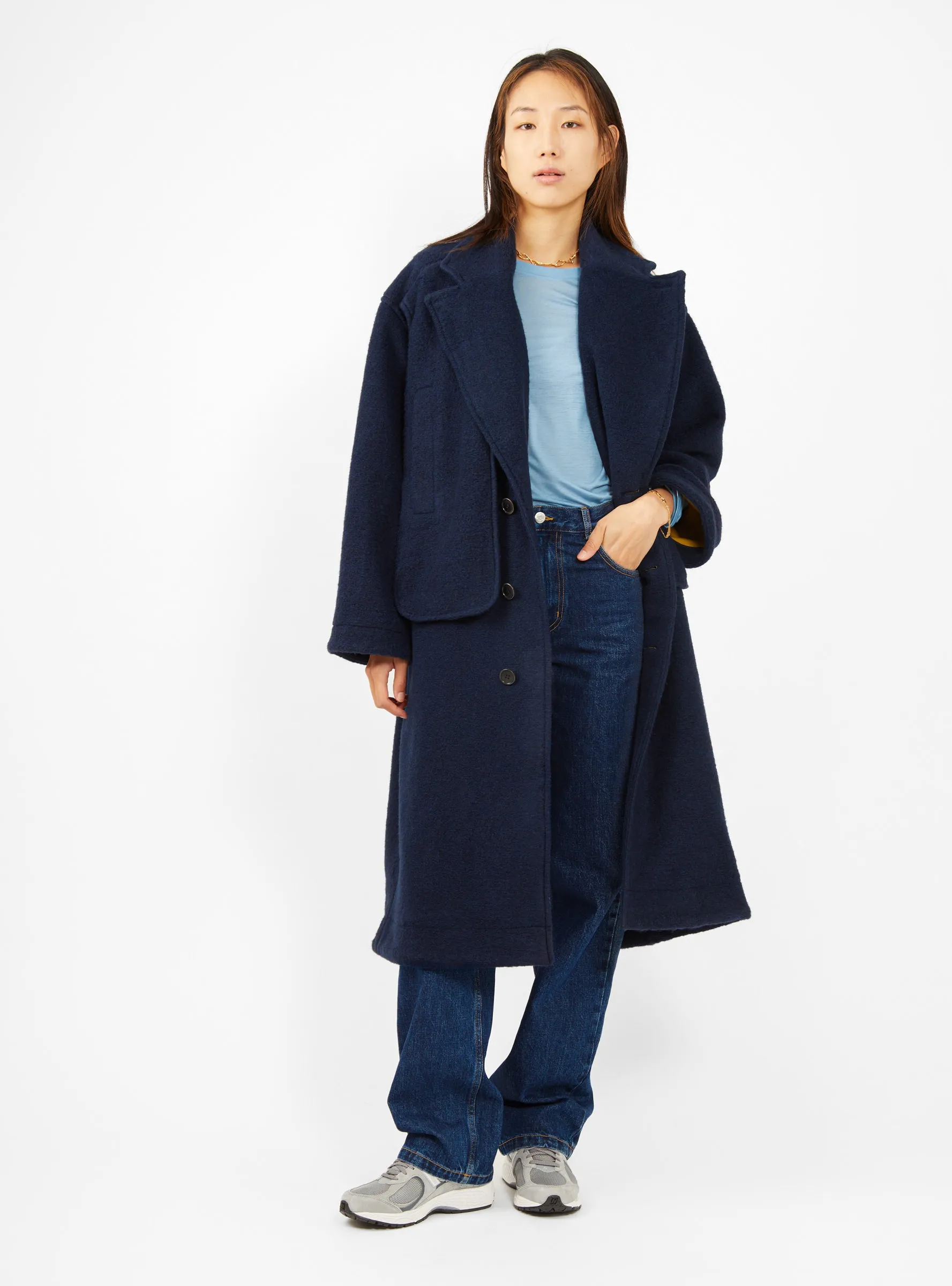 Big Bag Coat Navy