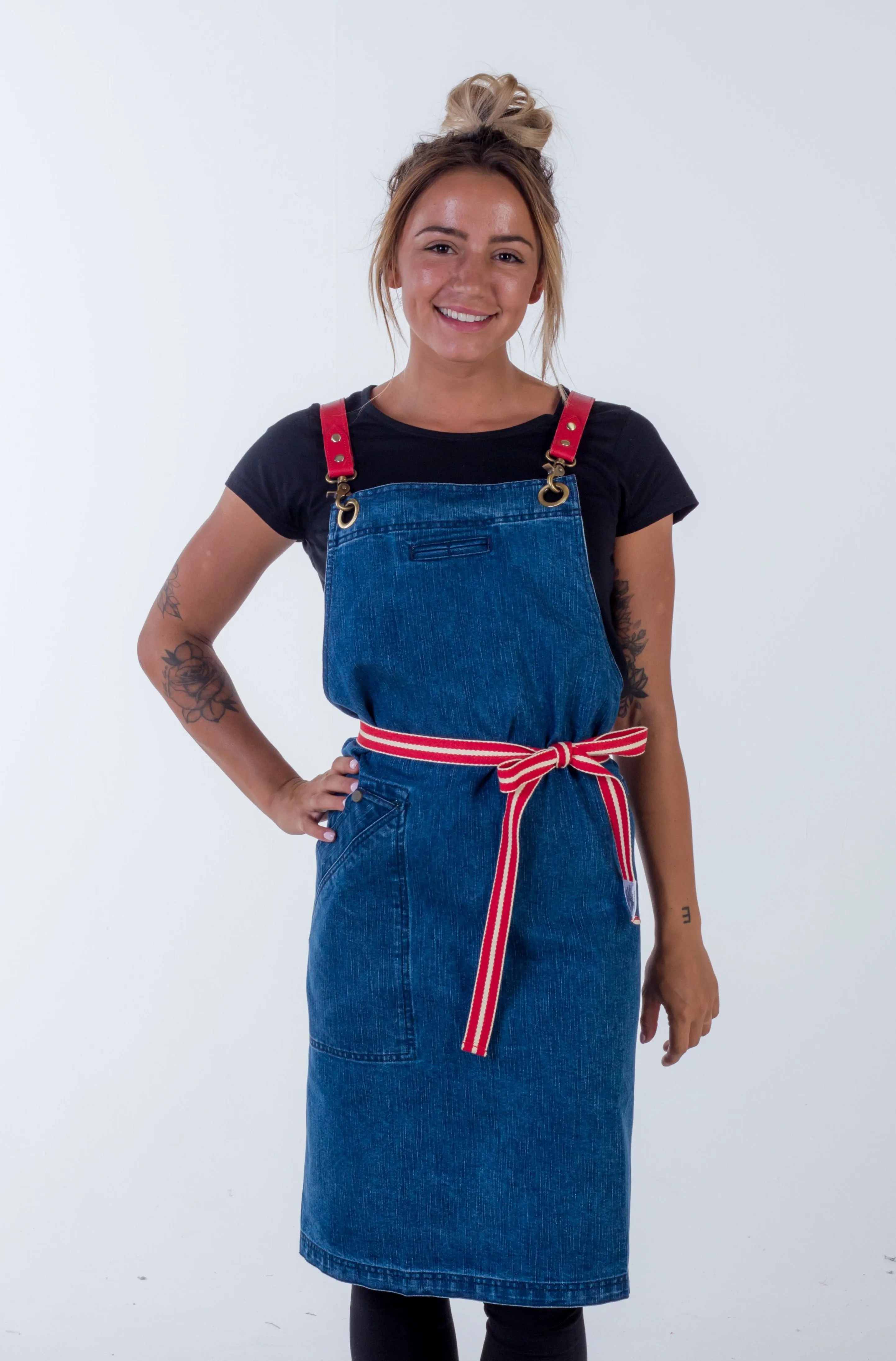 Blue Denim apron Swiss