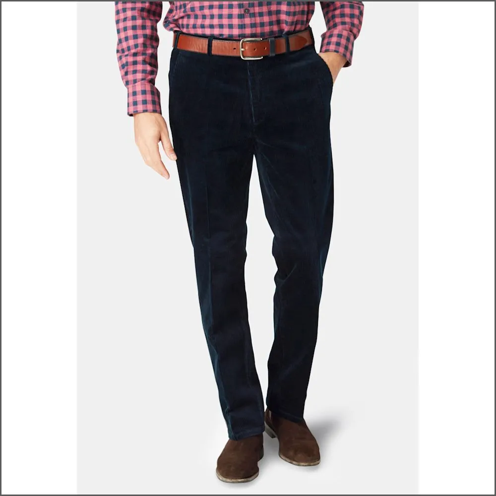 Brook Taverner Ellroy Navy Cord Trouser<><>