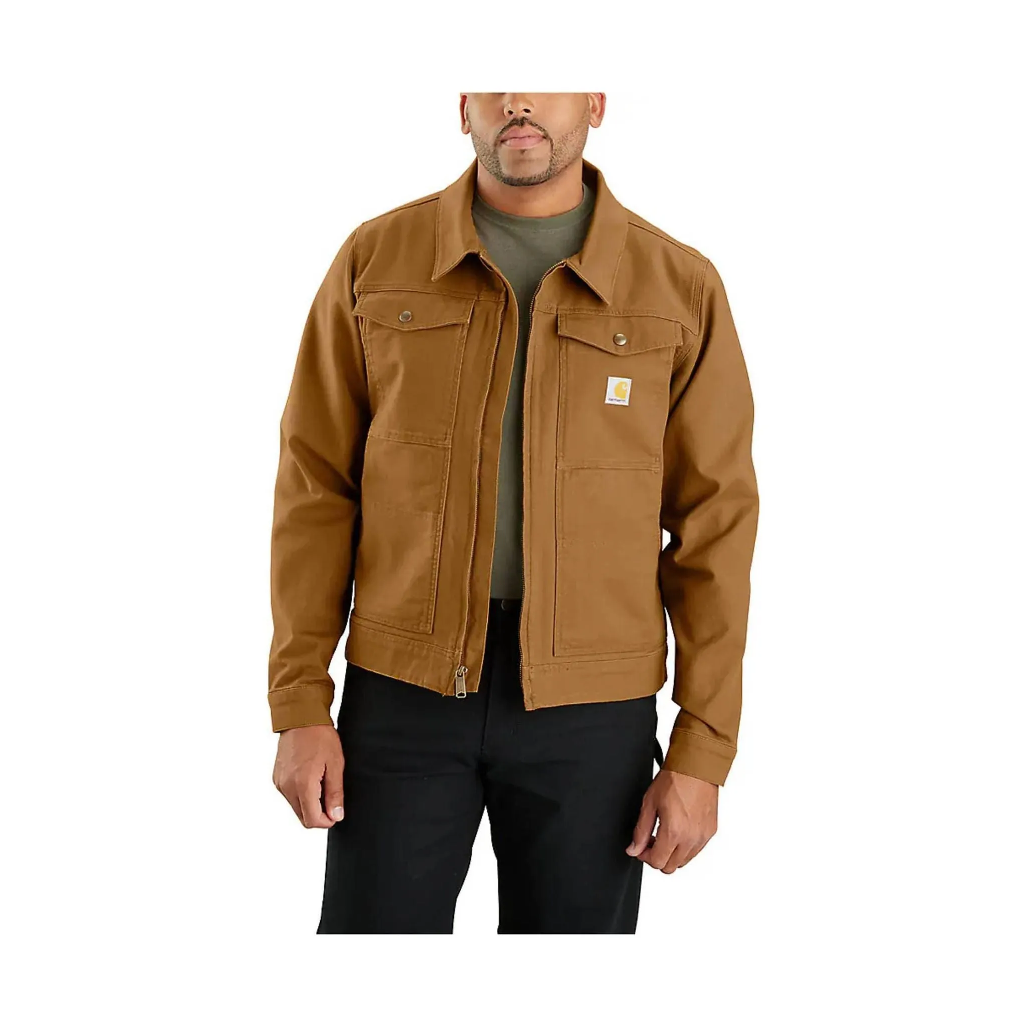 Carhartt Men's Rugged Flex Relaxed Fit Duck Jacket - Carhartt Brown