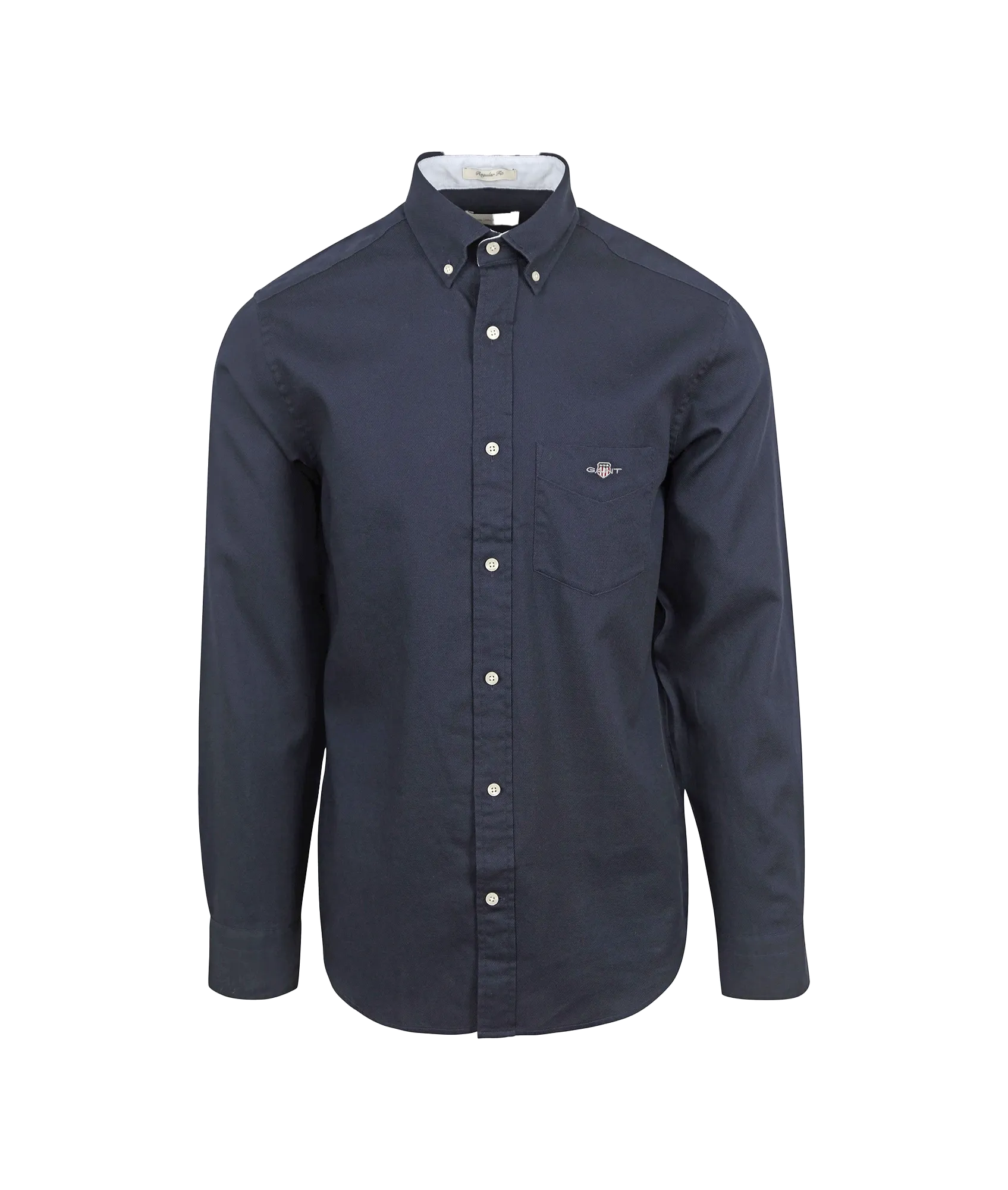 Casual Shirt Honeycomb Texture - Navy