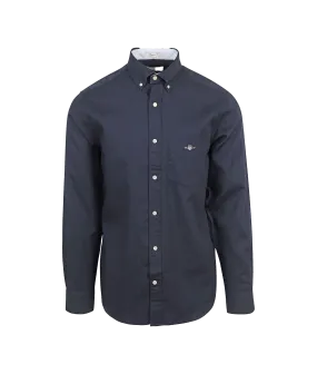 Casual Shirt Honeycomb Texture - Navy