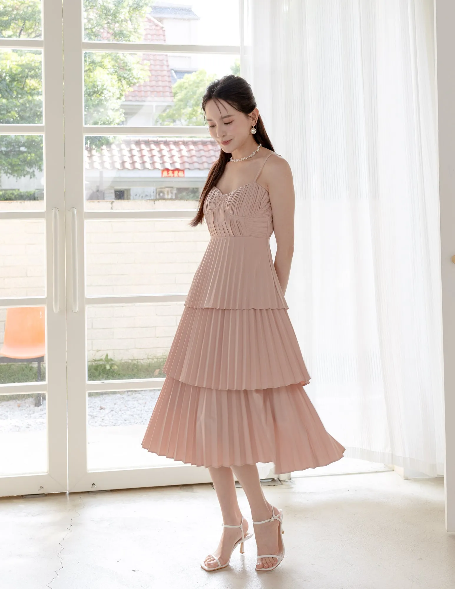 Celine Dress in Dusty Pink