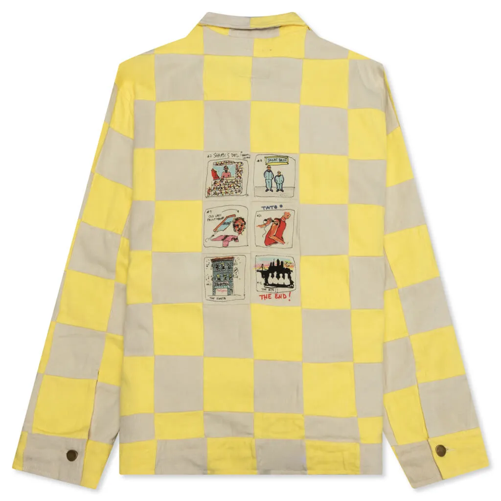 Checkered Top - Yellow