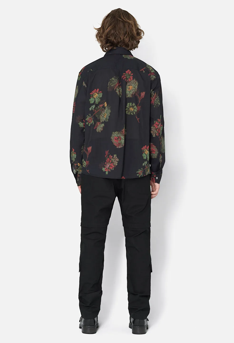 Cloak Button Up / Forest Floral