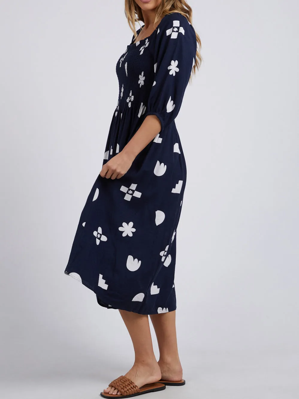 ELM ELLIPSE MIDI DRESS