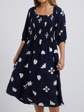 ELM ELLIPSE MIDI DRESS