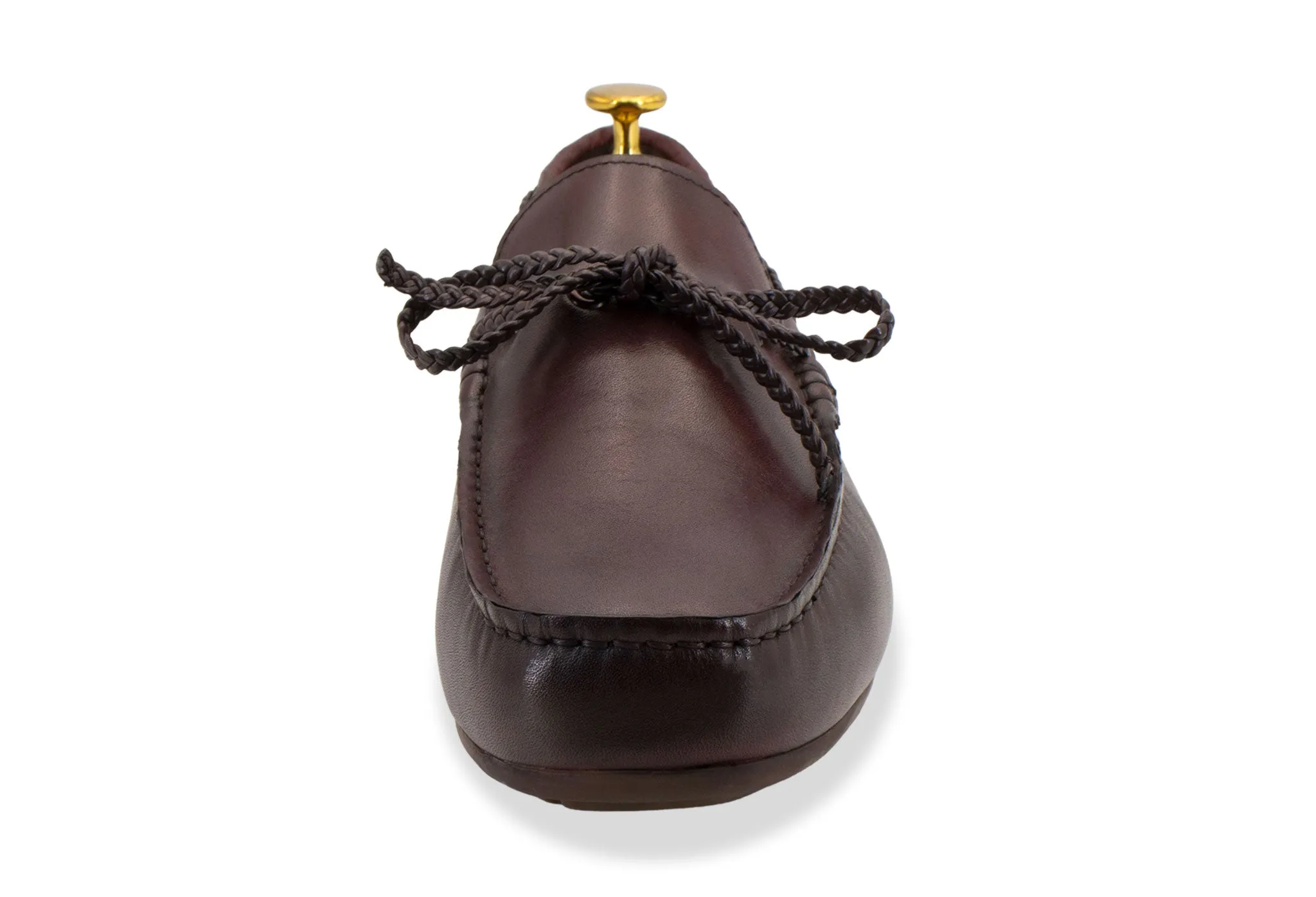 Esperanza Burgundy Moccasins