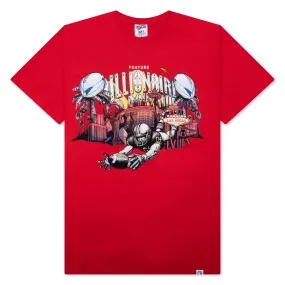 Feature x Billionaire Boys Club Touchdown Short Sleeve Tee - Tomato Red