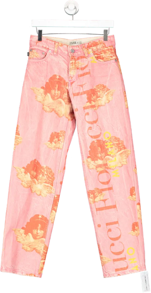 FIORUCCI Pink Angel Organic Denim Jeans Uk 8-10 UK 8