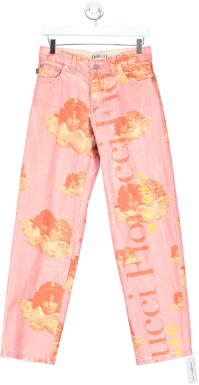 FIORUCCI Pink Angel Organic Denim Jeans Uk 8-10 UK 8