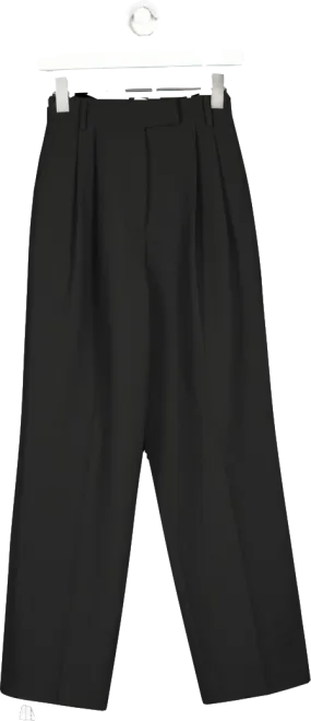 FRANKIE SHOP Black Pleat Trousers UK XS