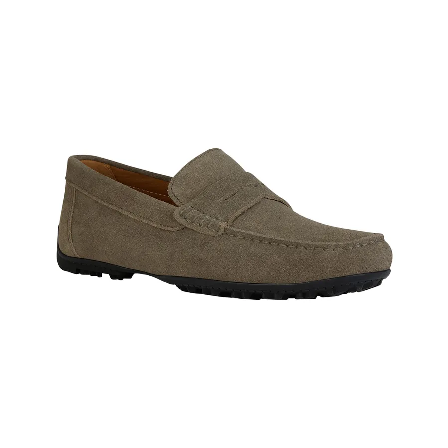 Geox Men's moccasin shoe in suede Kosmopolis   Grip U35CFB00020C6029 dove gray