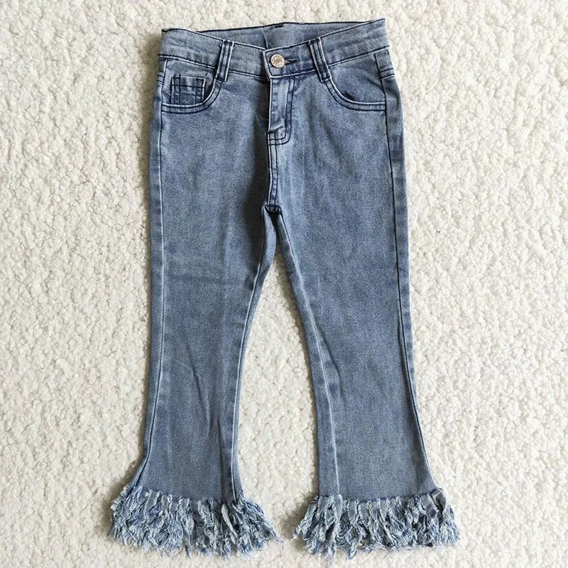 Girl Tassel Denim Pant