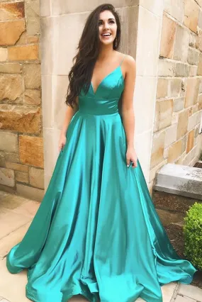 Green Prom Dress Long, Formal Dress, Evening Dress, Dance Dresses, School Party Gown, PC0805