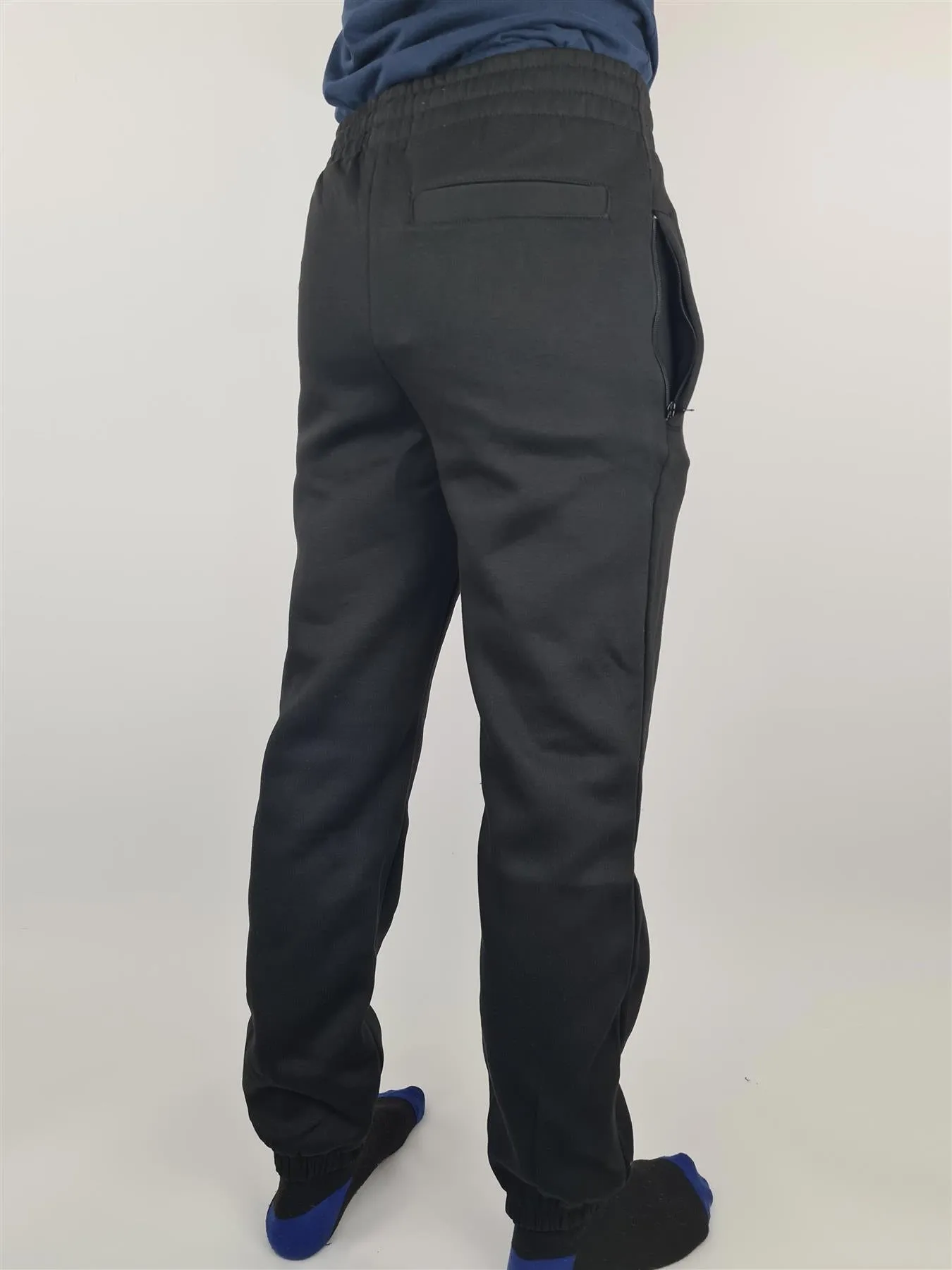 Hazy Blue Bolt Mens Joggers Tracksuit Bottoms Zip Pockets