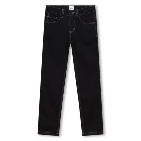 Hugo Boss  Boys Black Denim Slim Fit Jeans_J24875-Z11