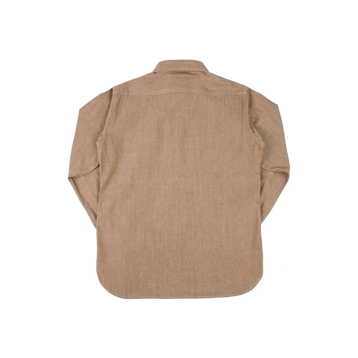 Iron Heart IHSH-363-MOC 10oz Organic Chambray Work Shirt Mocha