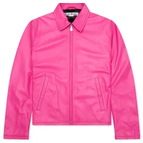 Leather Jacket - Bubble Pink