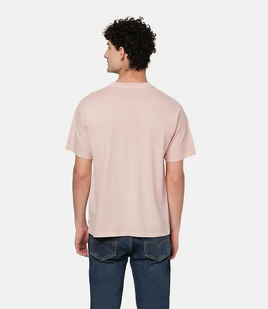 LEVI'S MEN'S RED TAB VINTAGE T-SHIRT - GARMENT DYE PALE PEACH