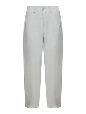 linen blend trousers