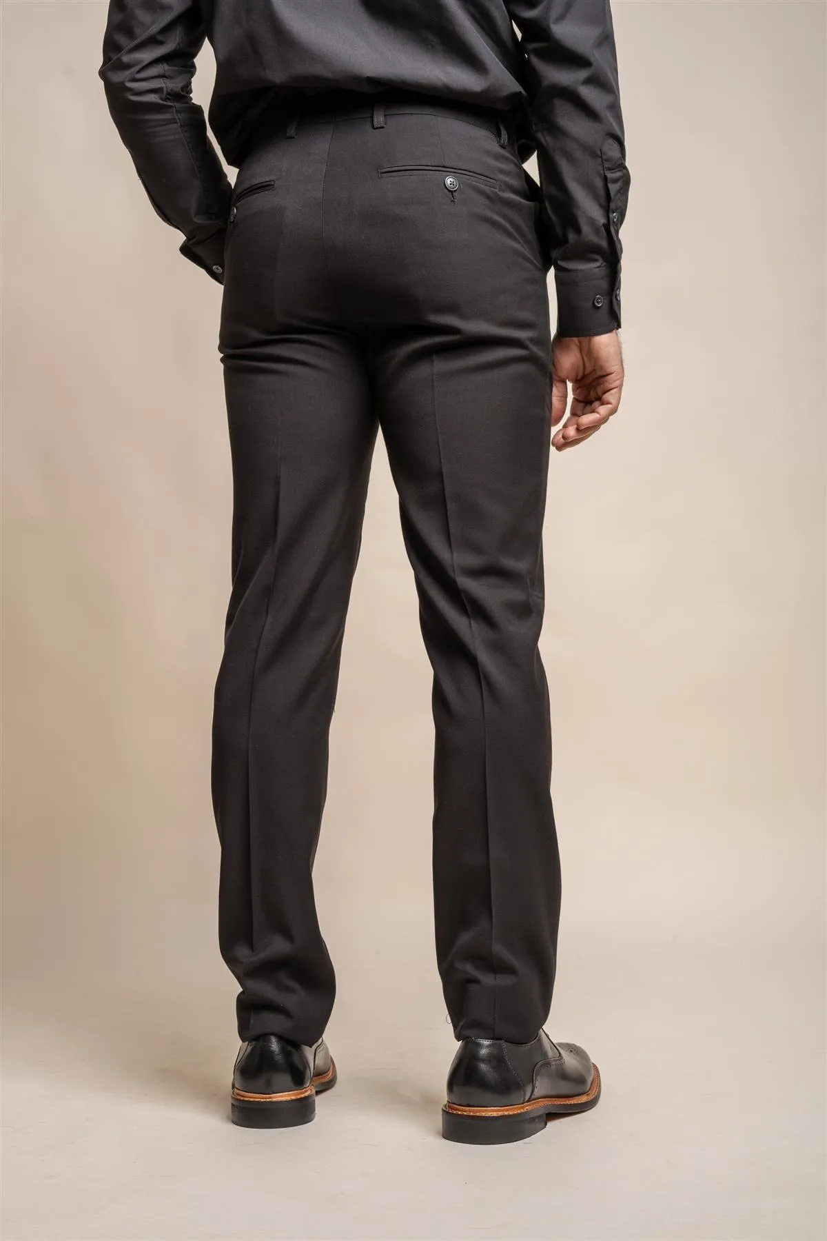 Marco Black Slim Fit Trousers