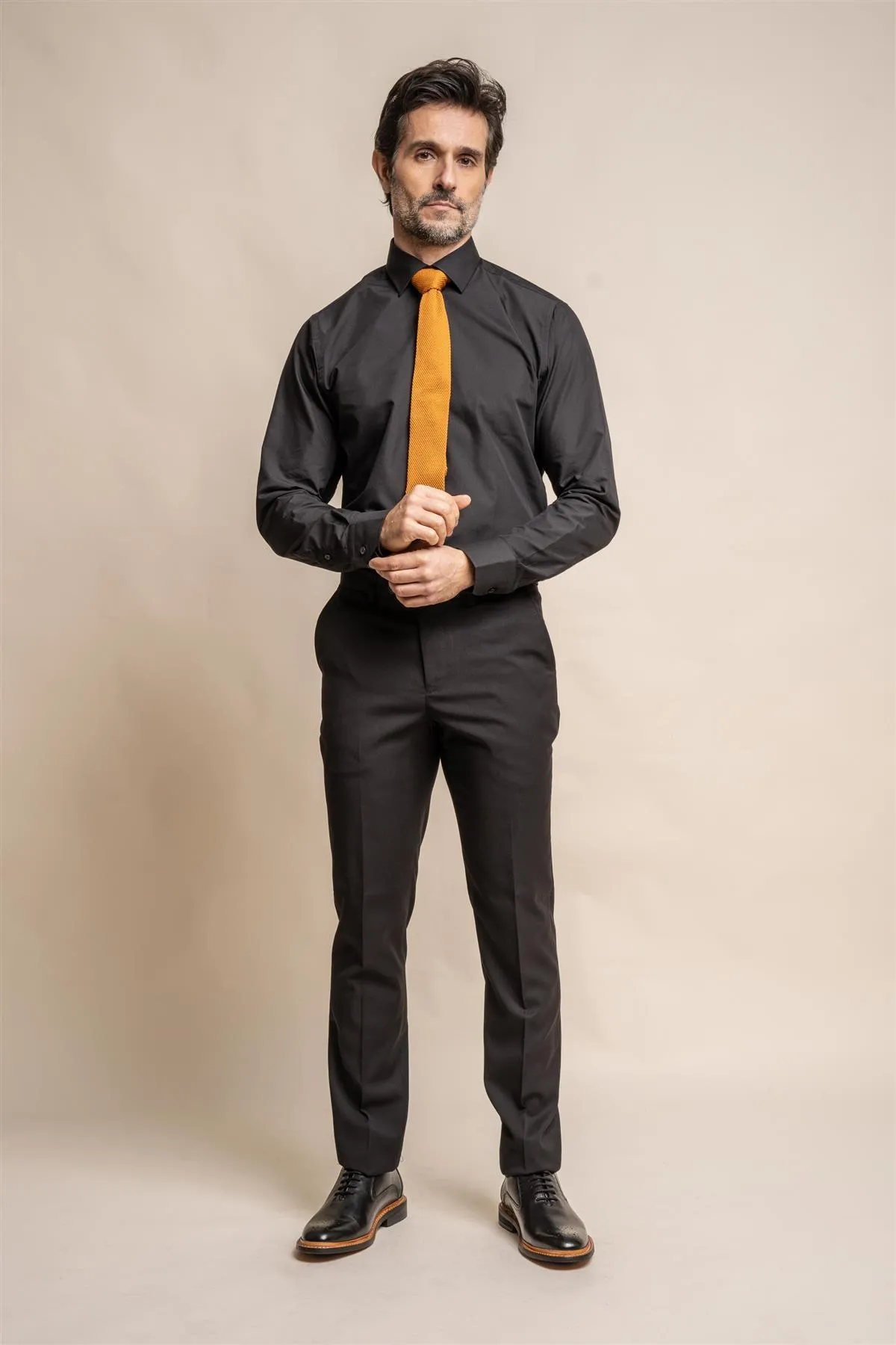 Marco Black Slim Fit Trousers