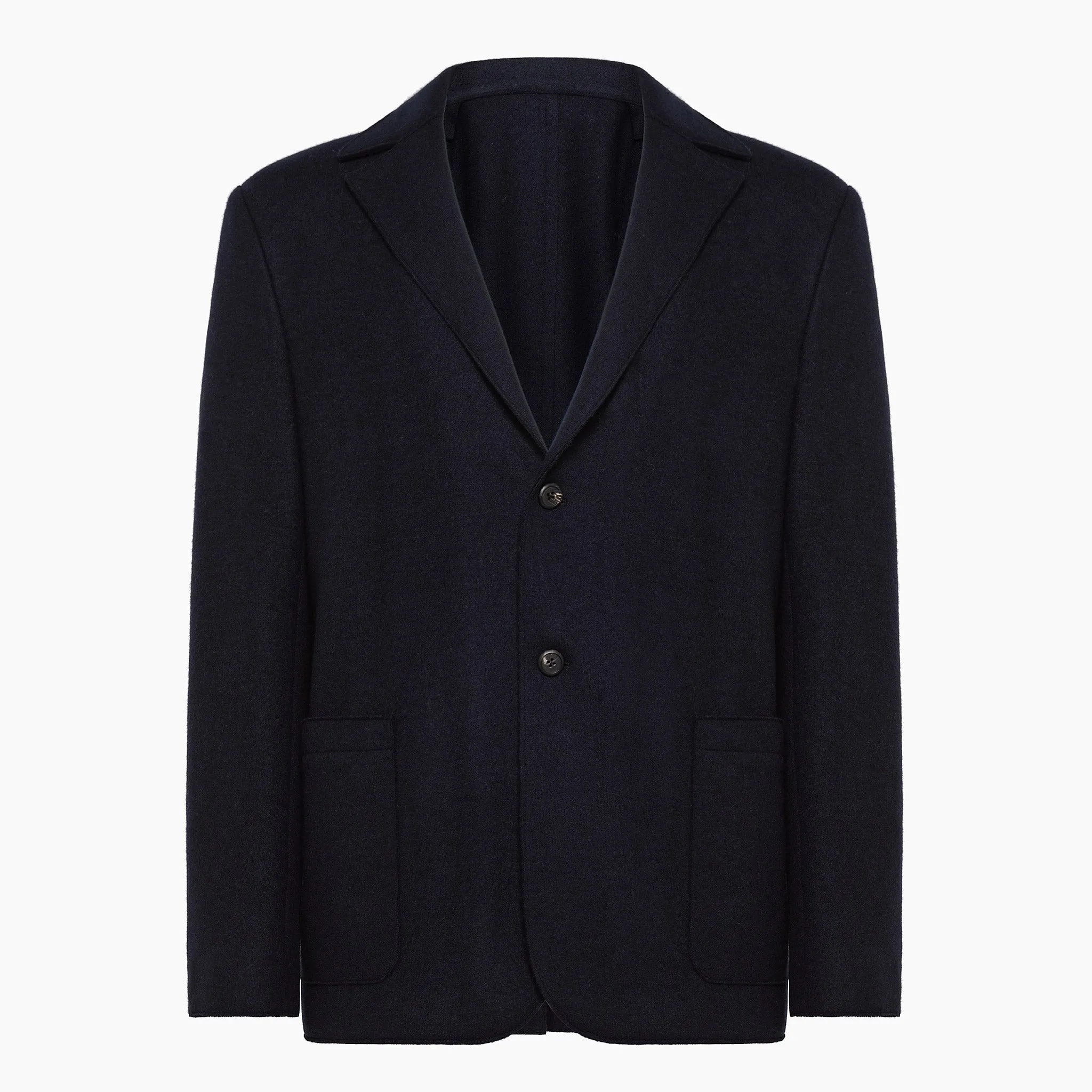 Meir raw cut wool and cashmere blazer