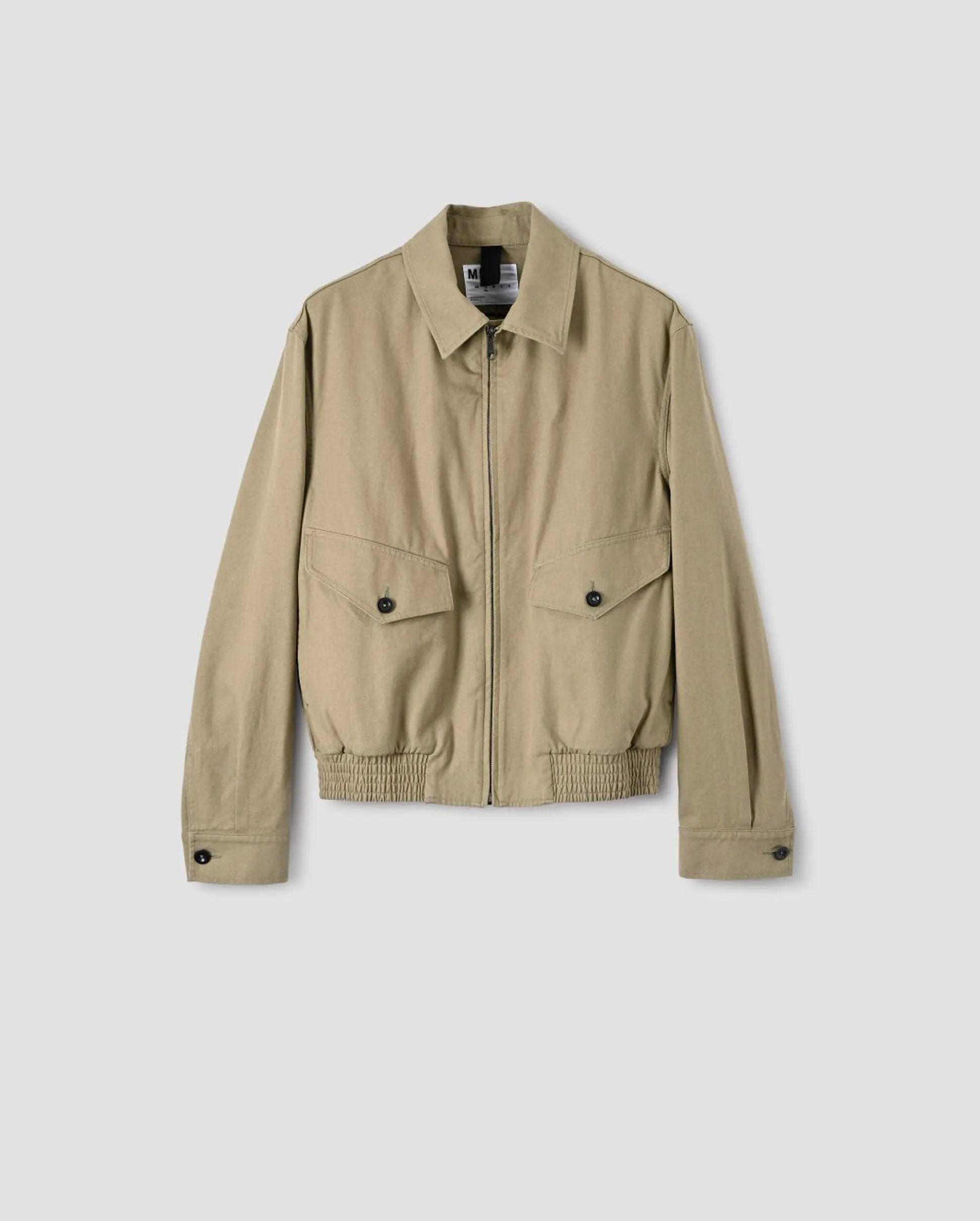 MHL SLANT POCKET BOMBER / GABARDINE SAGE