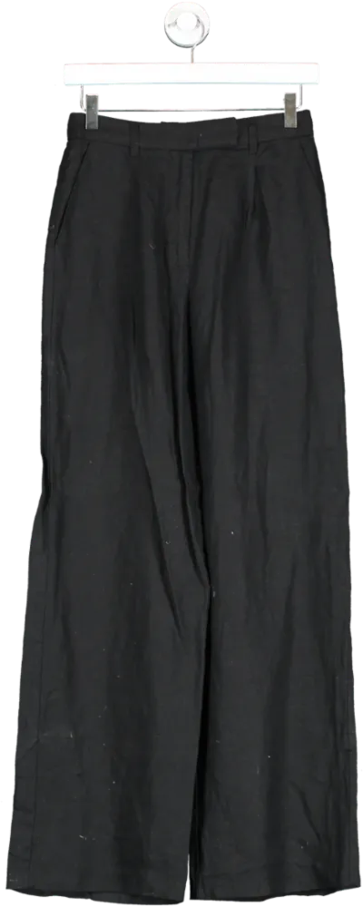 NA-KD Black Wide Leg Trousers W36