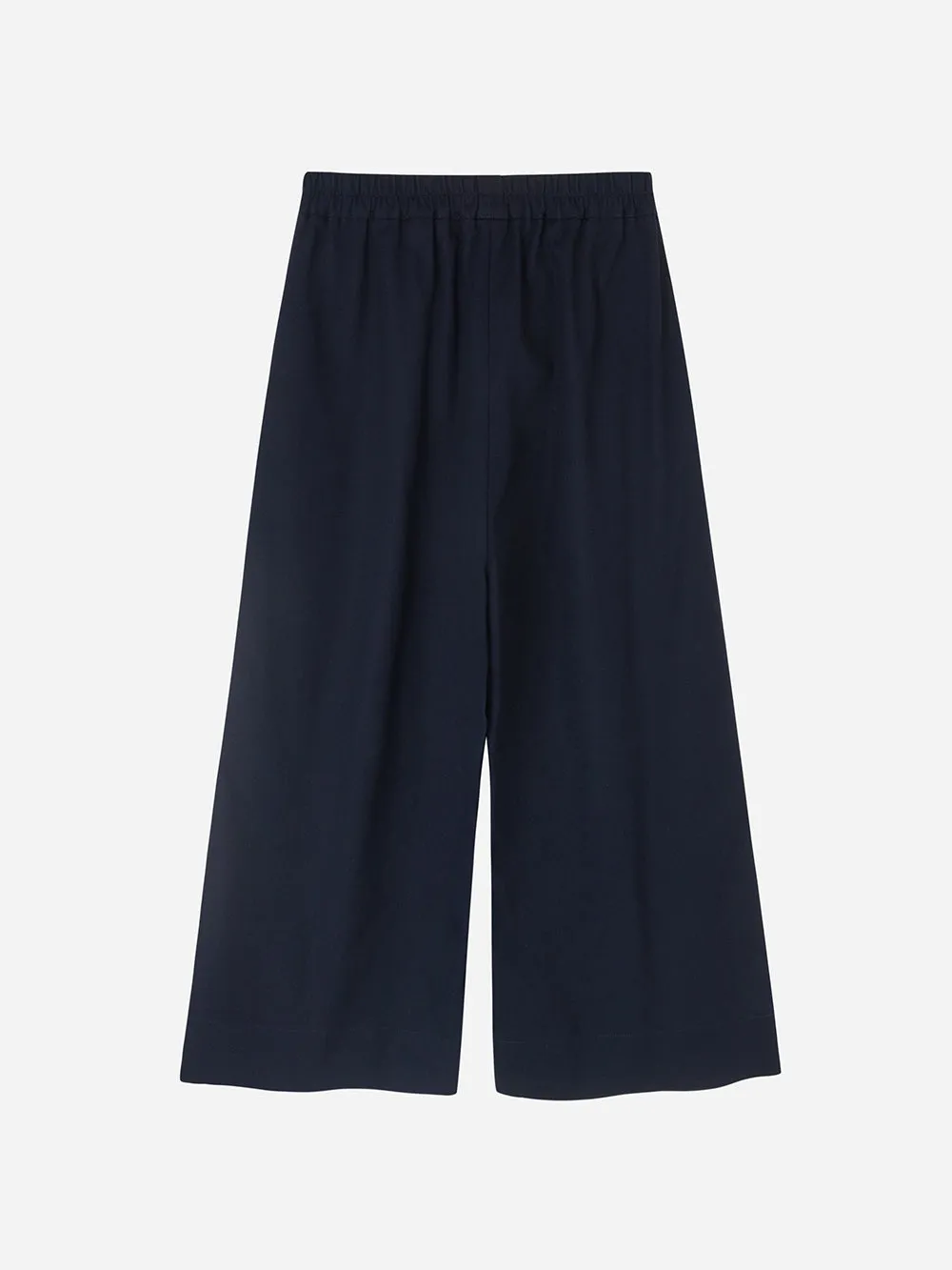 Navy Wide Leg Trousers