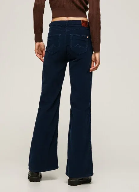 Pepe Jeans Women's flared corduroy trousers Willa Cord PL2115850 594 dulwich 