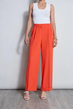 Pleated Cuffed Pant