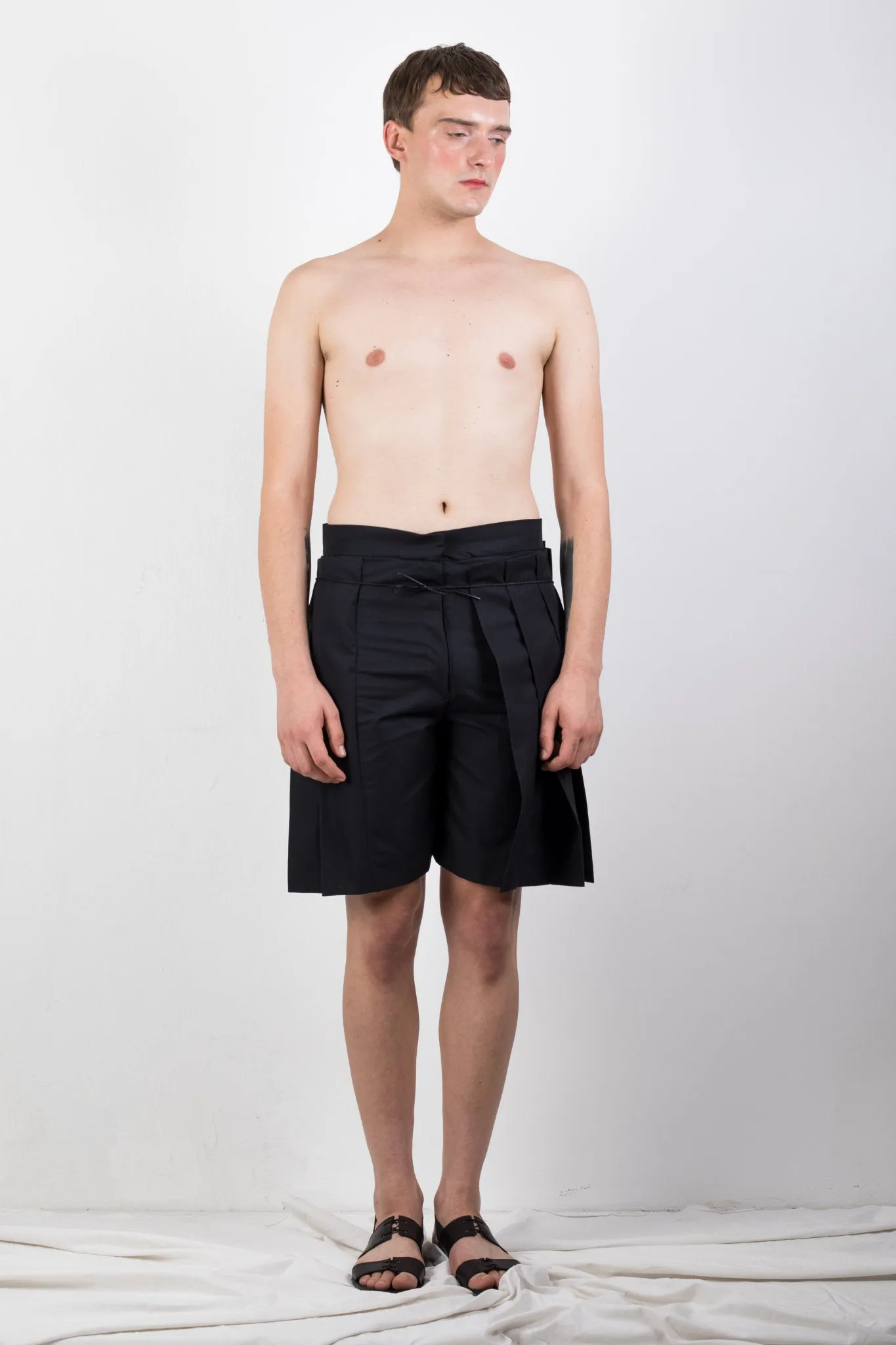 Pleated Shorts