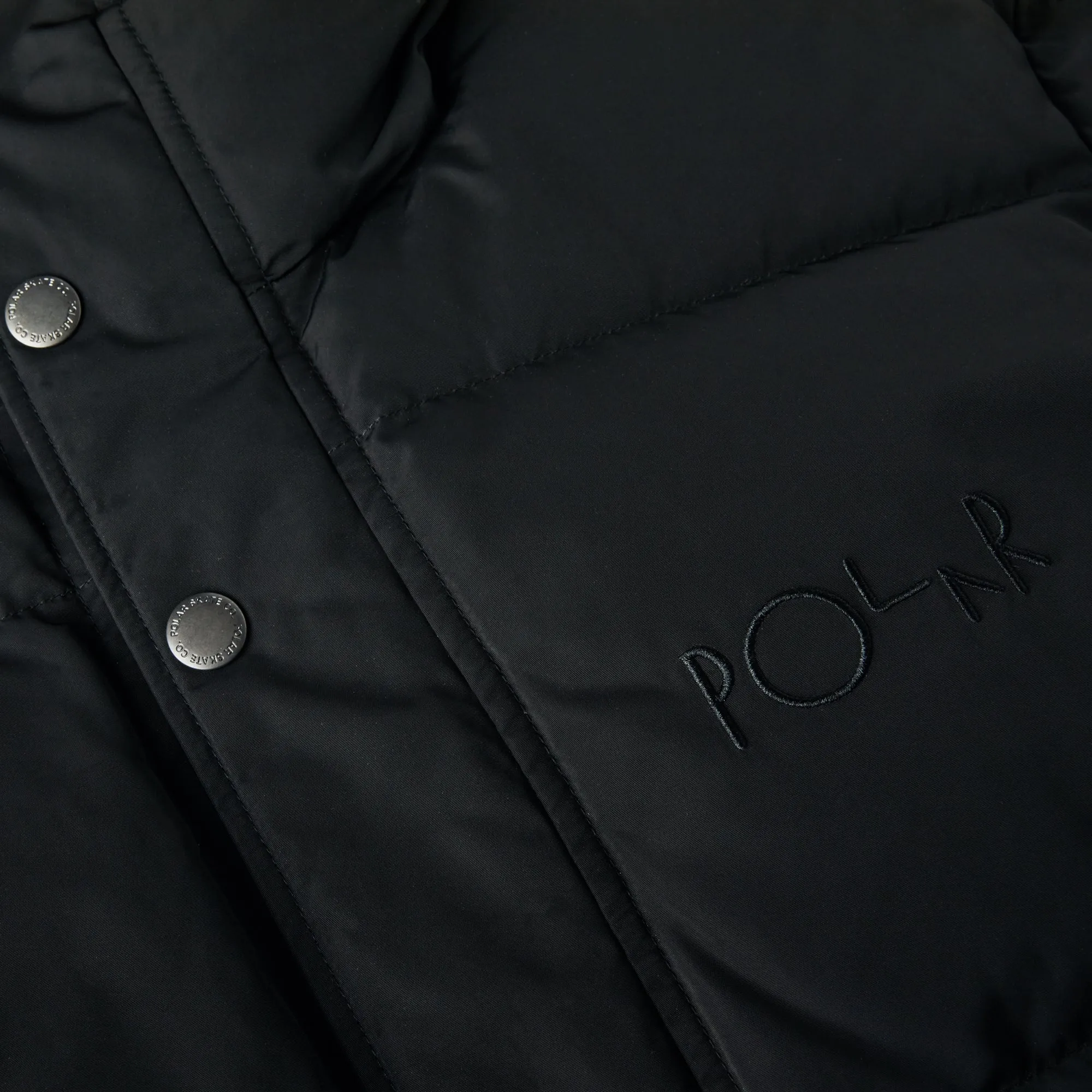 Polar Skate Co. Hood Puffer Black