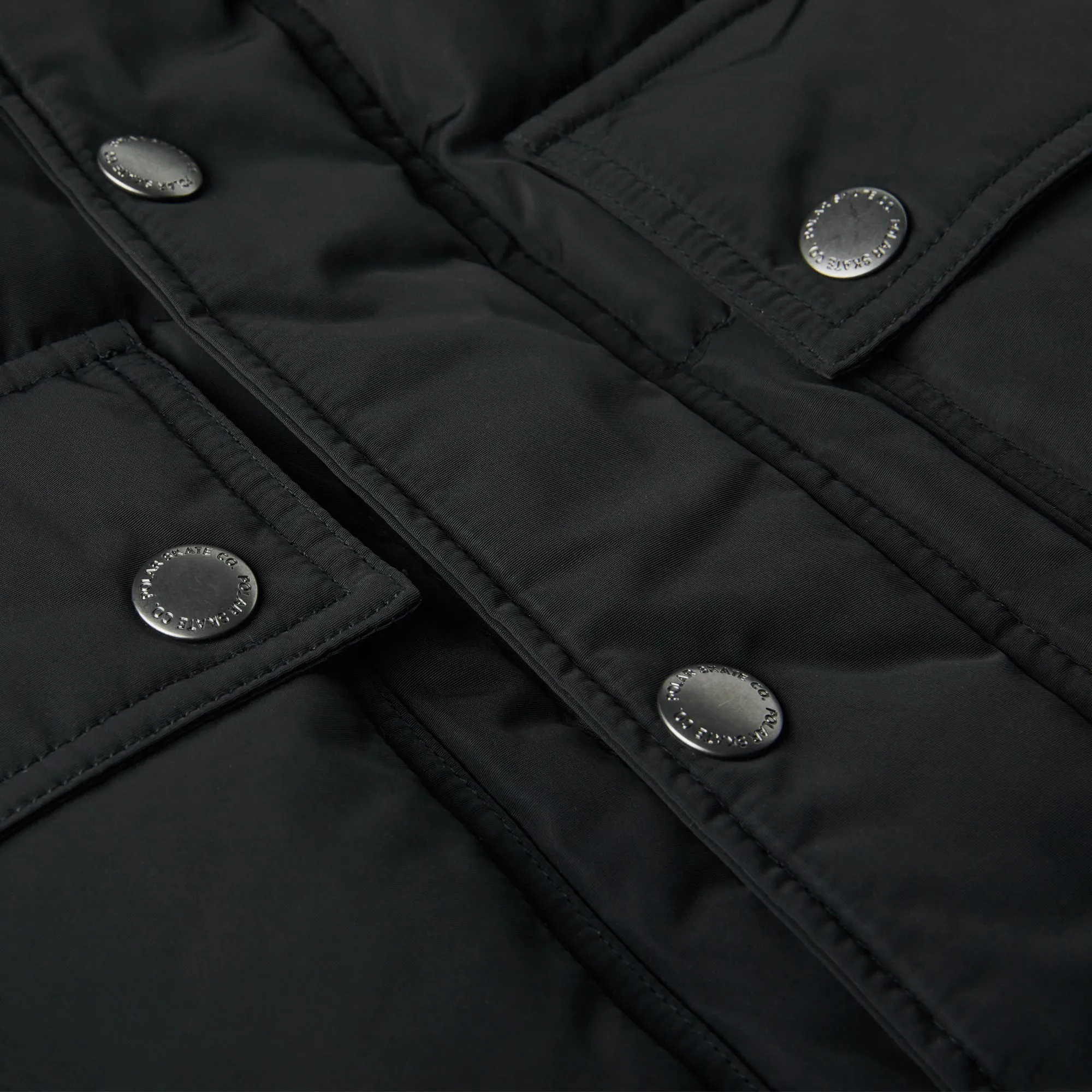 Polar Skate Co. Hood Puffer Black