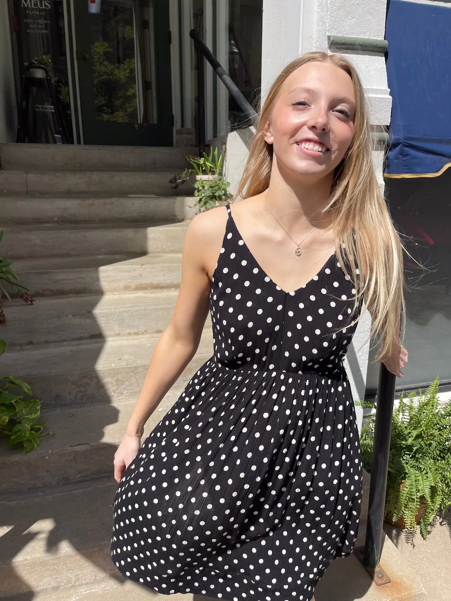 Polka Dot A-Line Dress