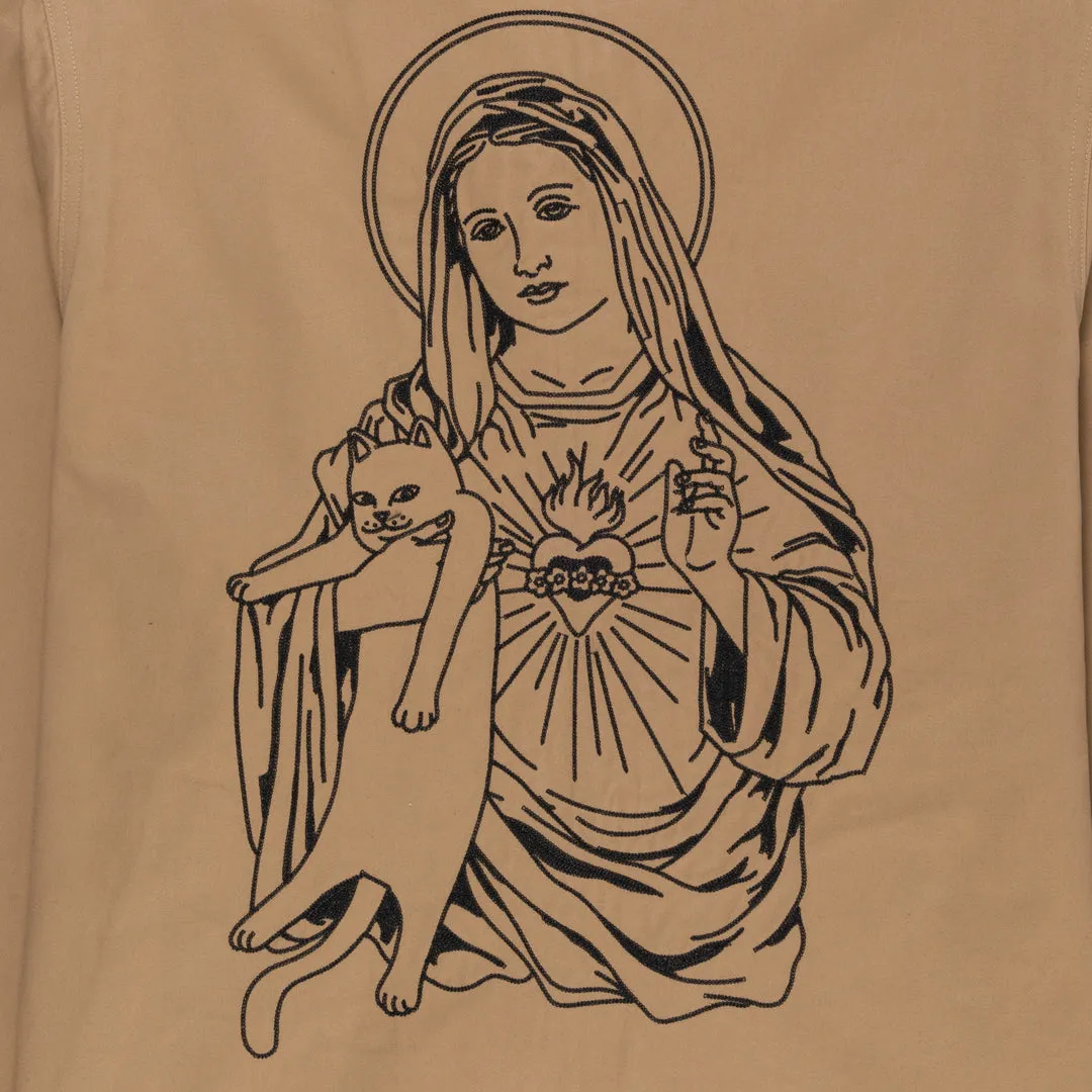 RIPNDIP MOTHER MARY WORK JACKET-TAN