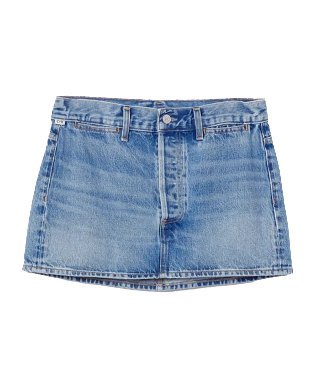 Rosie Denim Mini Skirt in Blue Gaze