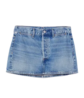 Rosie Denim Mini Skirt in Blue Gaze