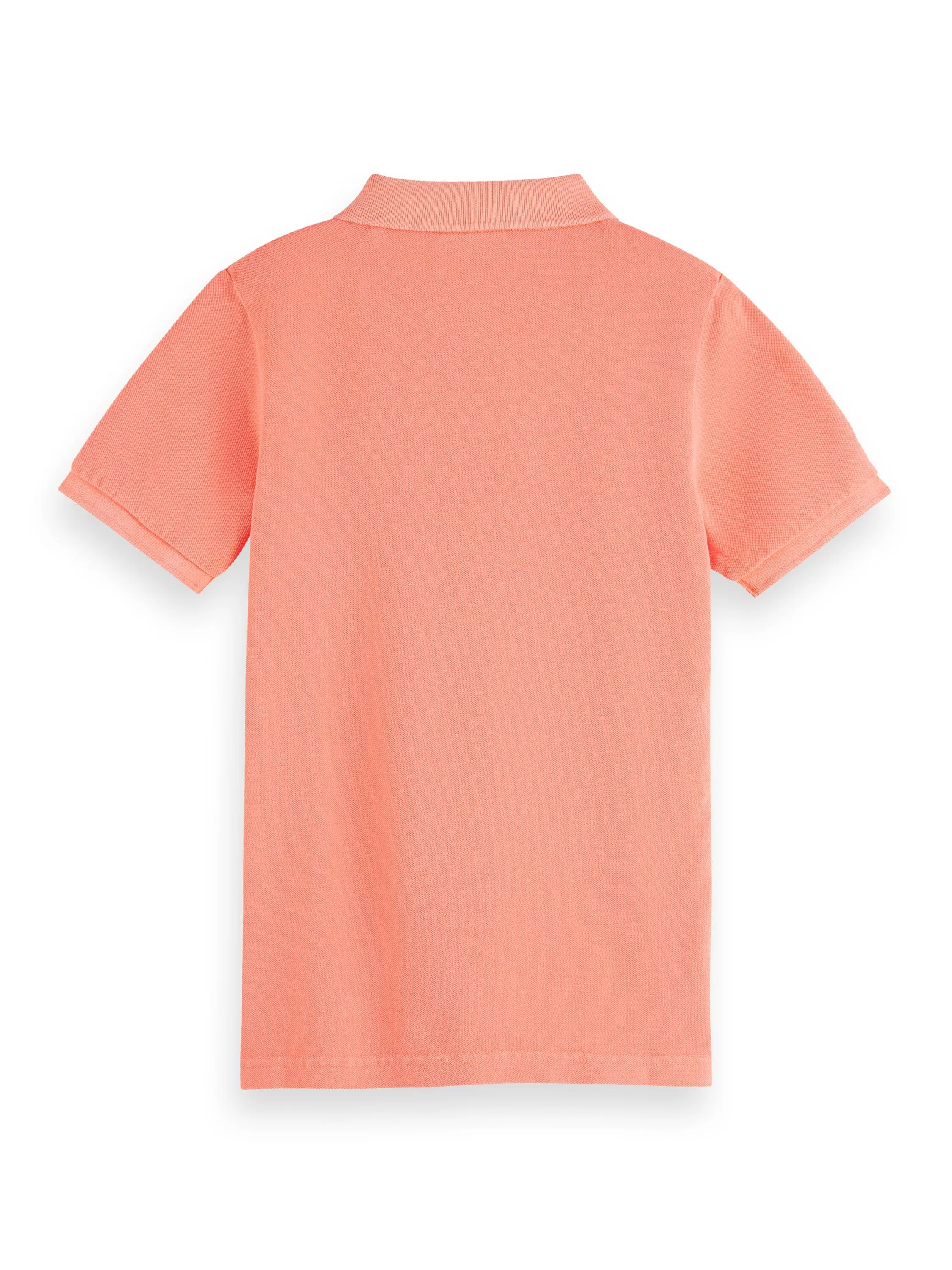 Scotch & Soda Boys Short Sleeve Pique Coral Polo_ 24170557