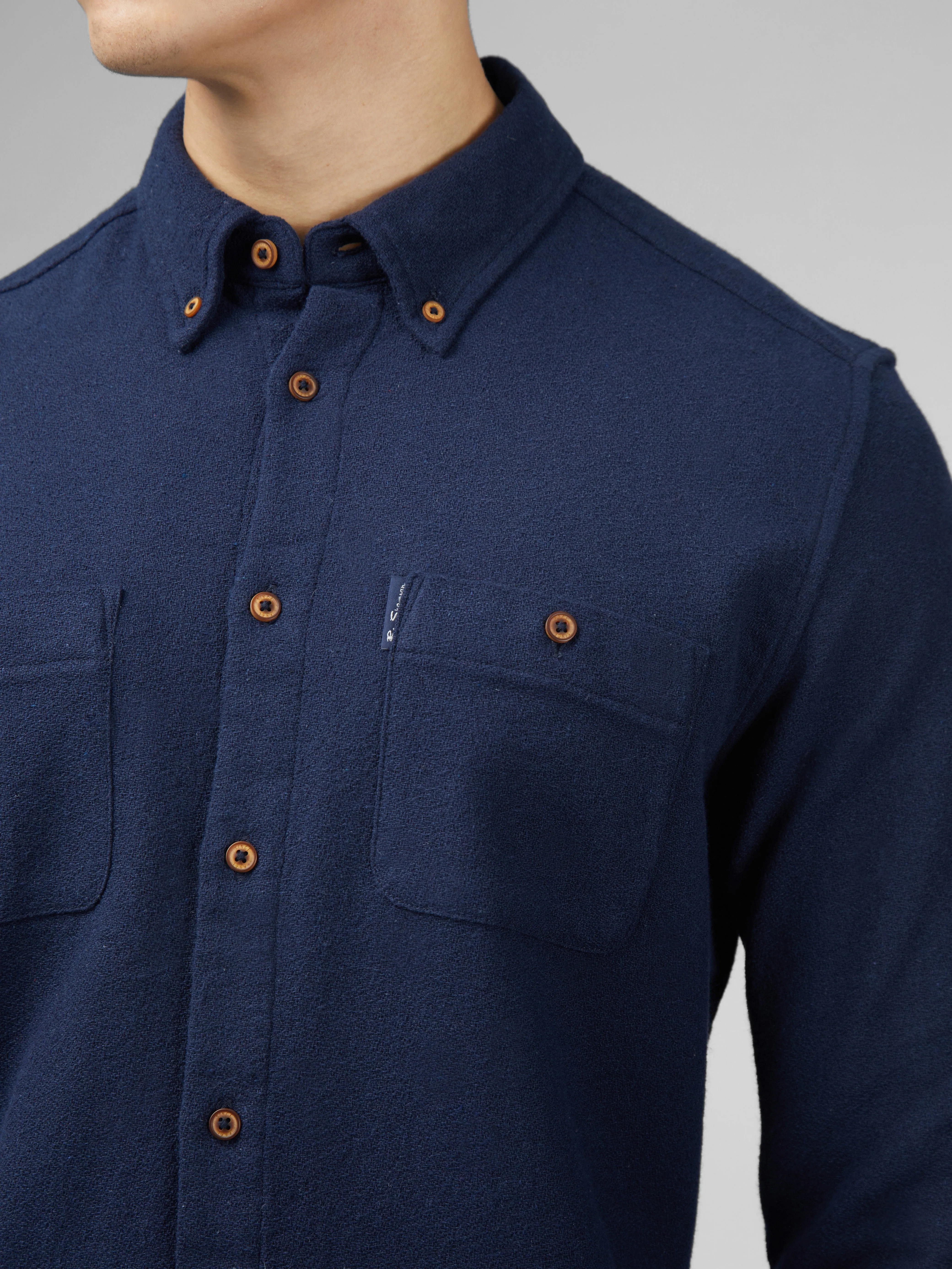 Signature Boucle Shirt Shirt - Dark Navy