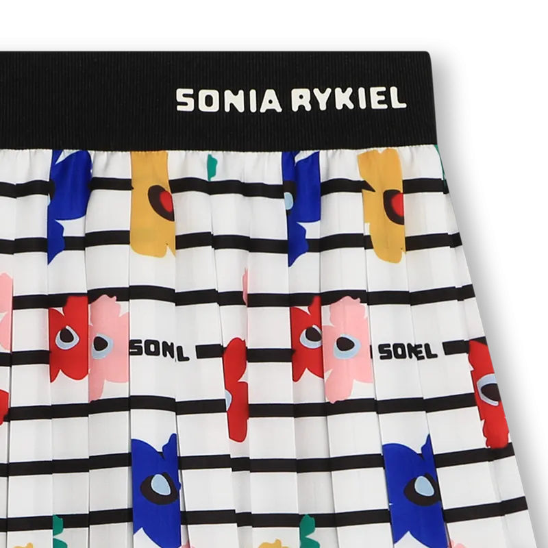 SONIA RYKIEL Flower Print Pleated Skirt